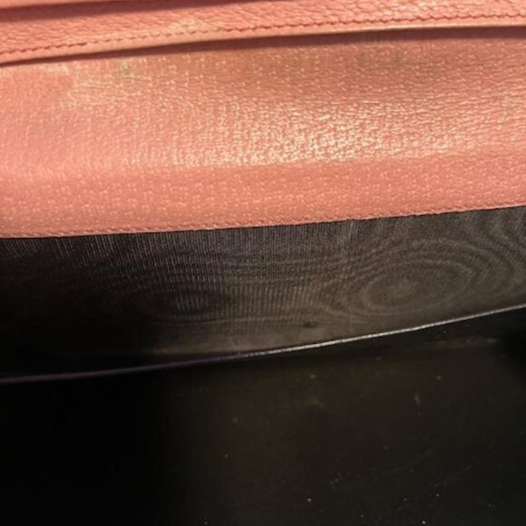 Gucci Vintage  Brown w/ Pink Interior Long Wallet. - Picture 7 of 12